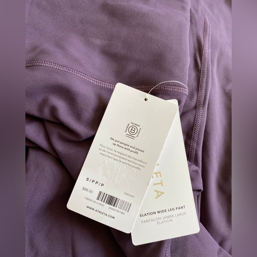 ATHLETA Elation Wide Leg Pant // Deep Crocus Violet #798650 - Picture 7 of 9
